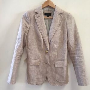 J Crew Rhodes blazer in linen 0